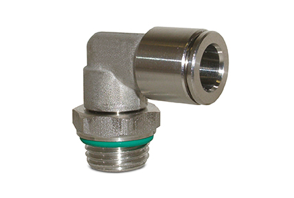 Automatic fittings in AISI 316 stainless steel, tubes from ø 4 to 10 mm, threads from M5 to 1/2”