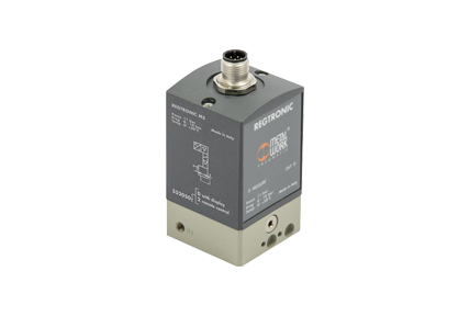 Electronic pressure regulators, for compressed air or inert gases, powered at low voltage